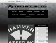 Tablet Screenshot of hammerwrestling.org